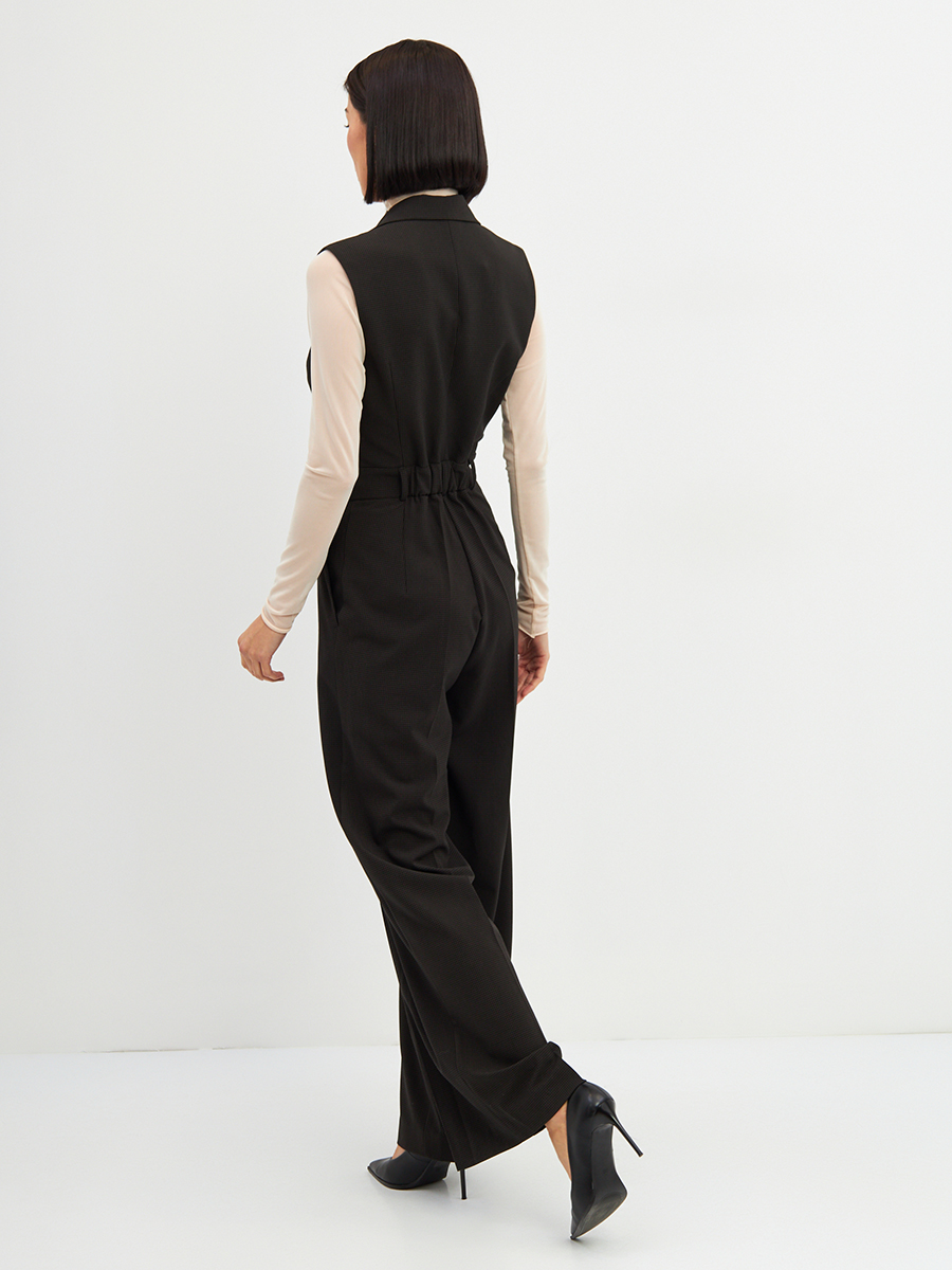 Комбинезон OD-915-1 клетка черно-коричневая