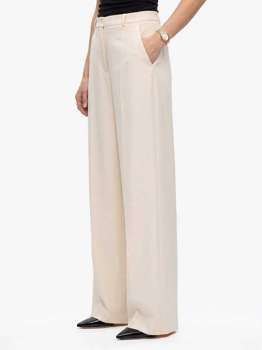Брюки из костюмной ткани OD-1036-1 молочный