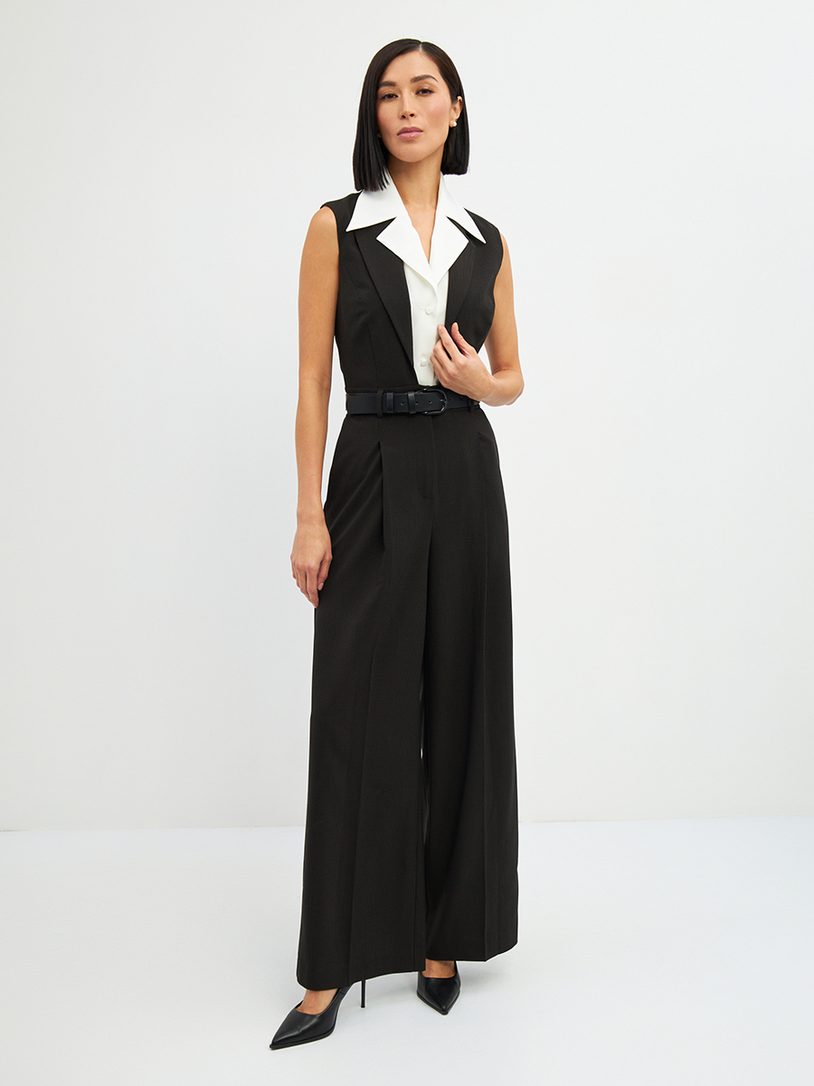 Комбинезон OD-915-1 клетка черно-коричневая