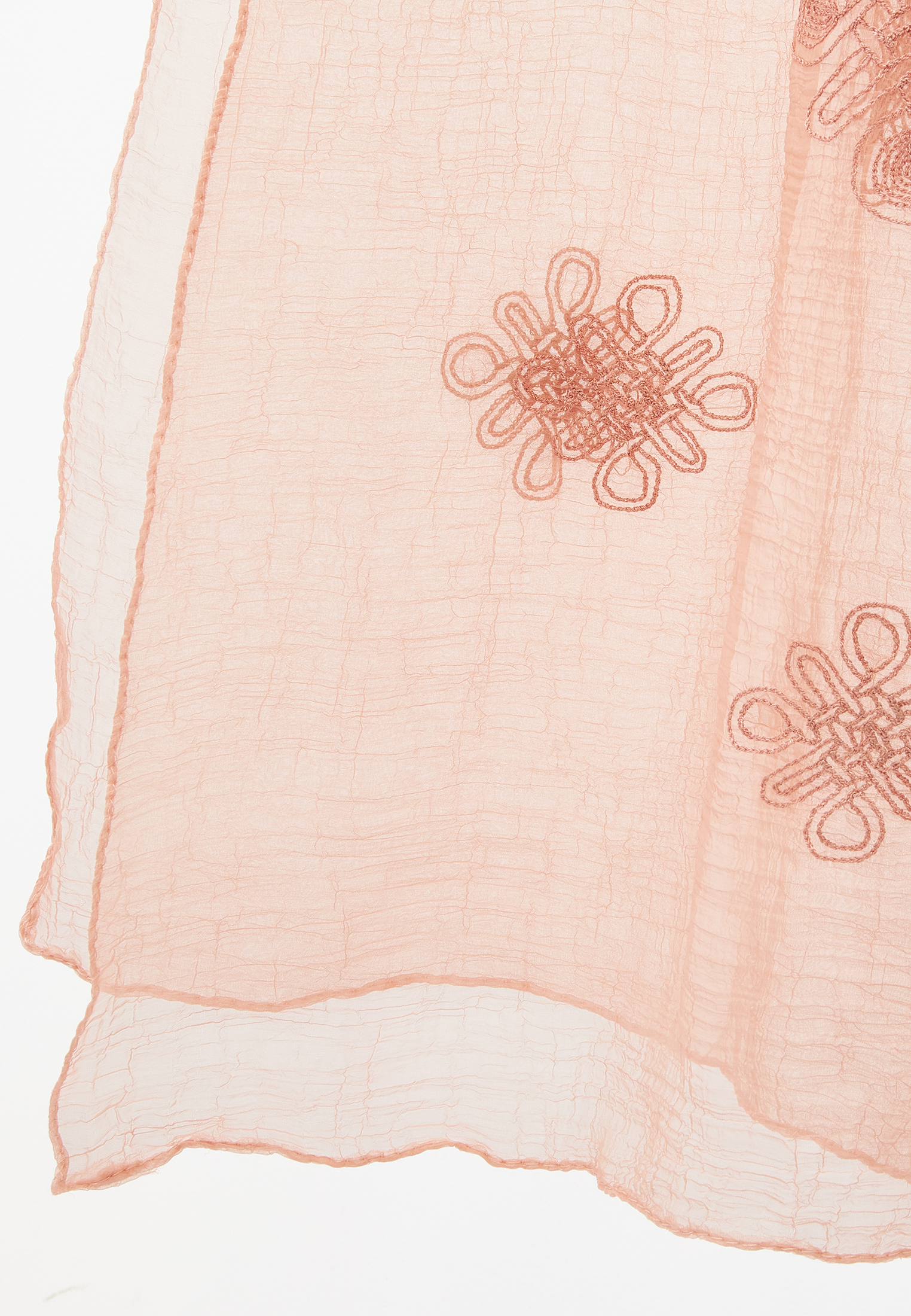 Палантин женский двусторонний с вышивкой арт-деко BB-1352-8