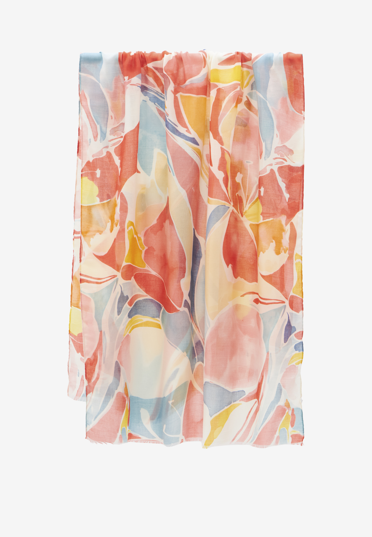 Палантин женский двусторонний с принтом арт-деко D2H-1351-1