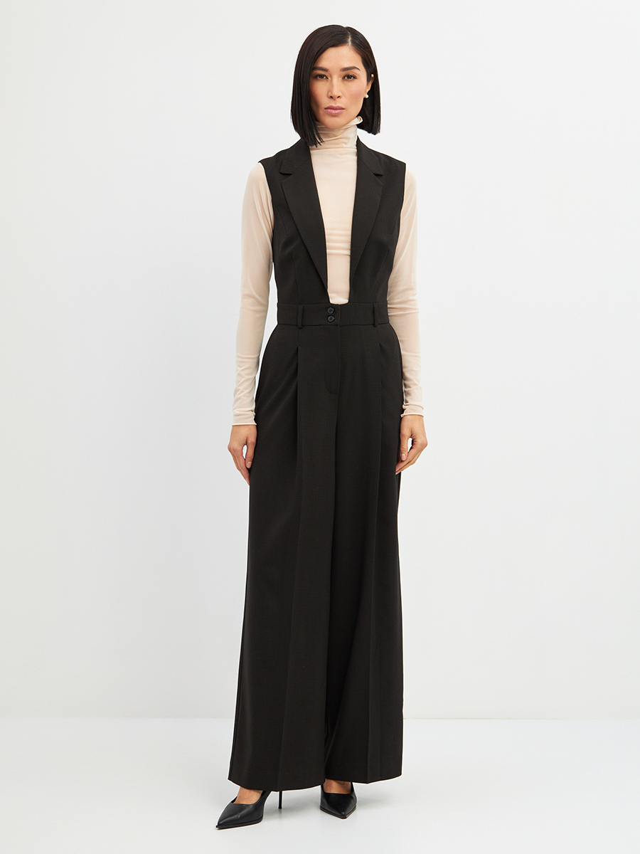 Комбинезон OD-915-1 клетка черно-коричневая