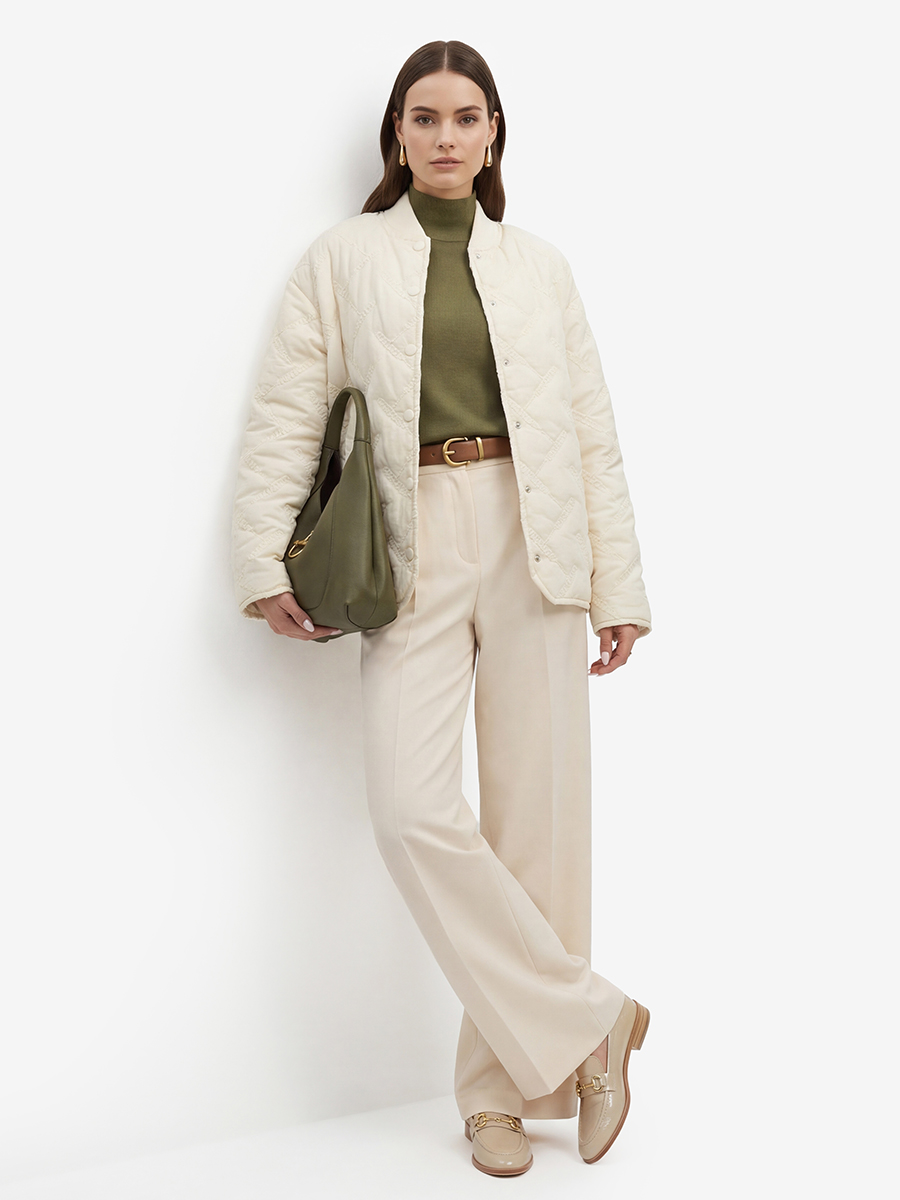 Куртка стеганая OD-1047-1 бежевая