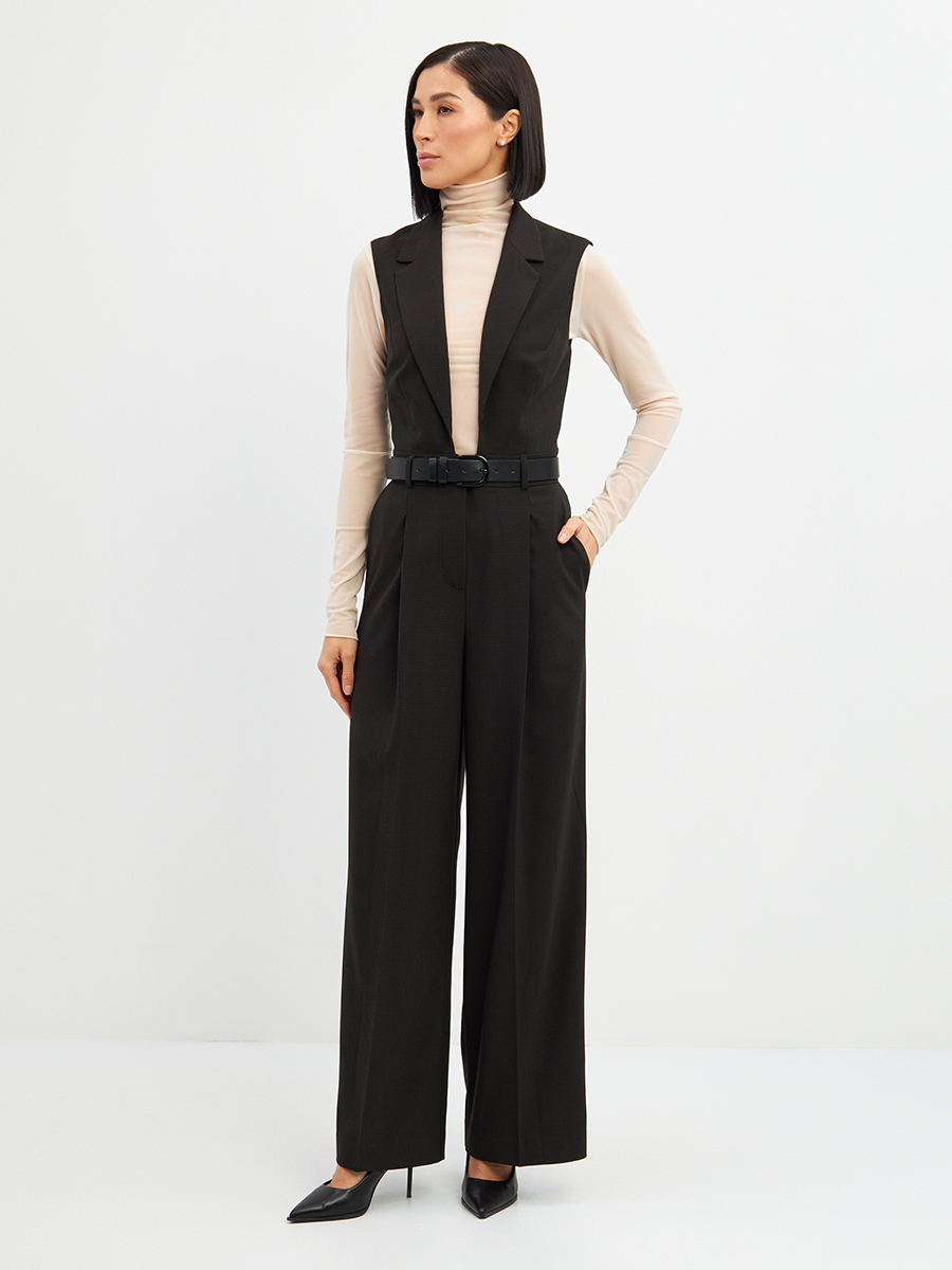 Комбинезон OD-915-1 клетка черно-коричневая