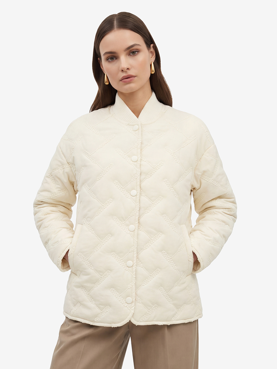 Куртка стеганая OD-1047-1 бежевая