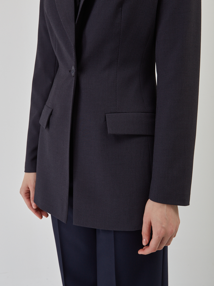 Жакет приталенный костюмка OD-821-1 серый