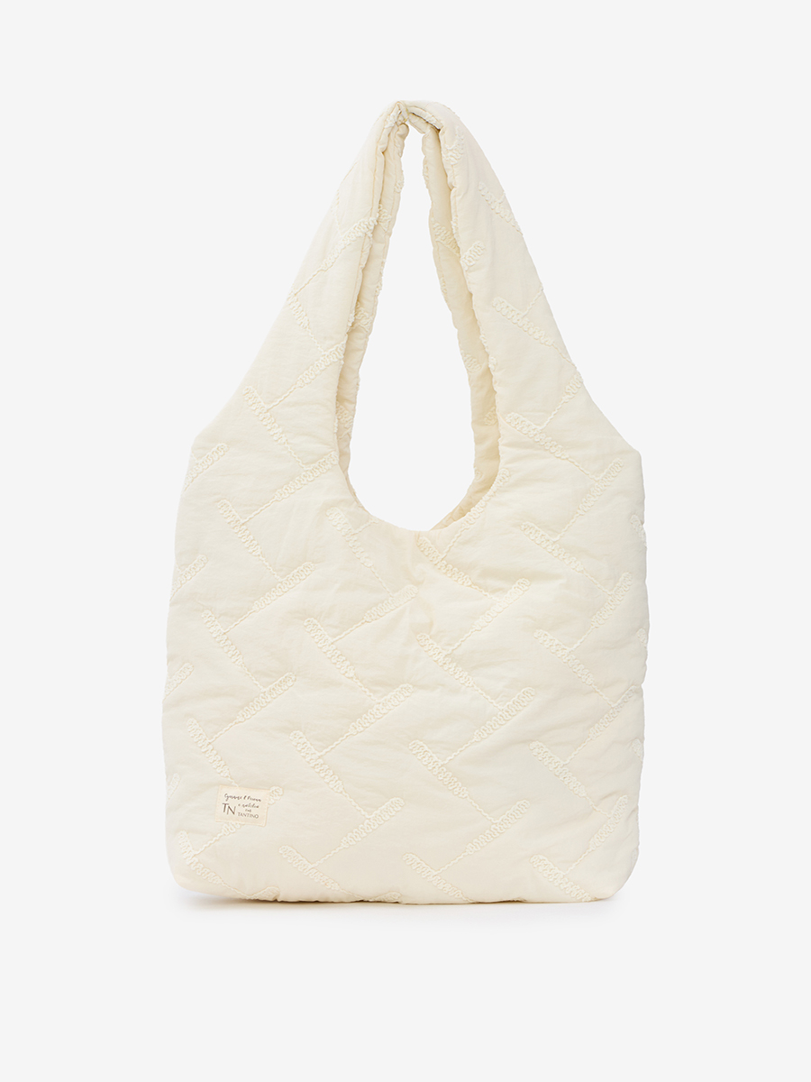 Стеганая сумка на магнитных кнопках OD-1053-1 бежевый