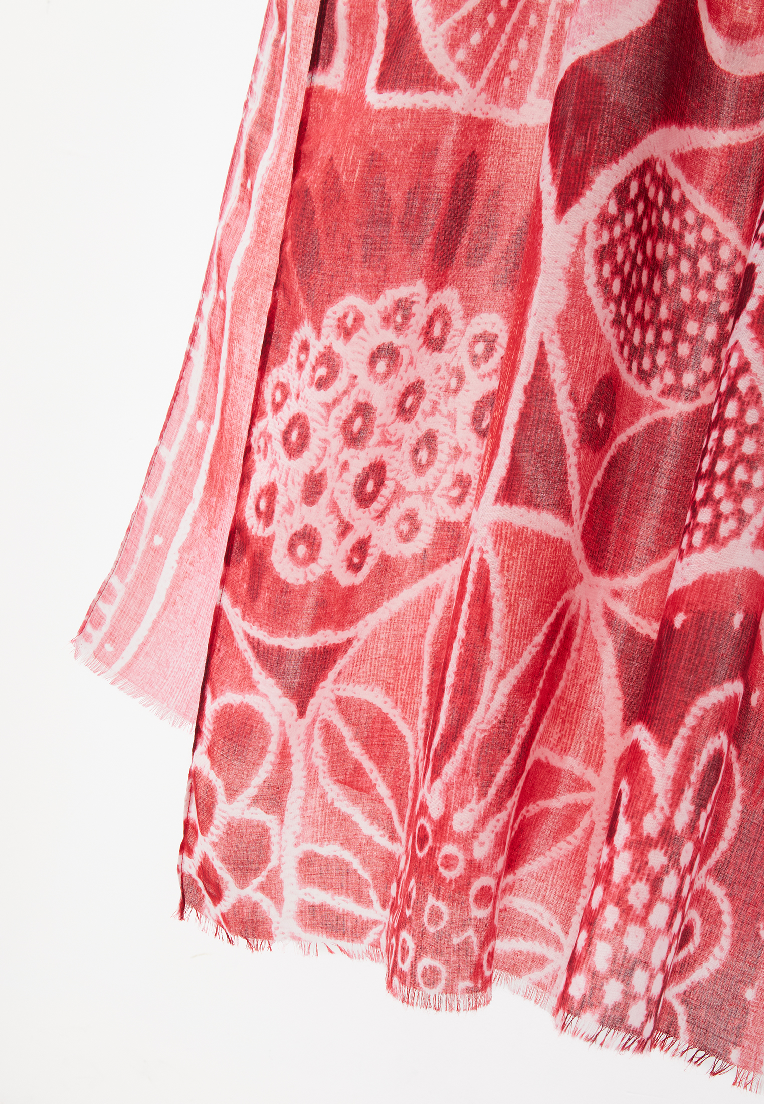 Палантин женский двусторонний с принтом арт-деко D2H-135-2