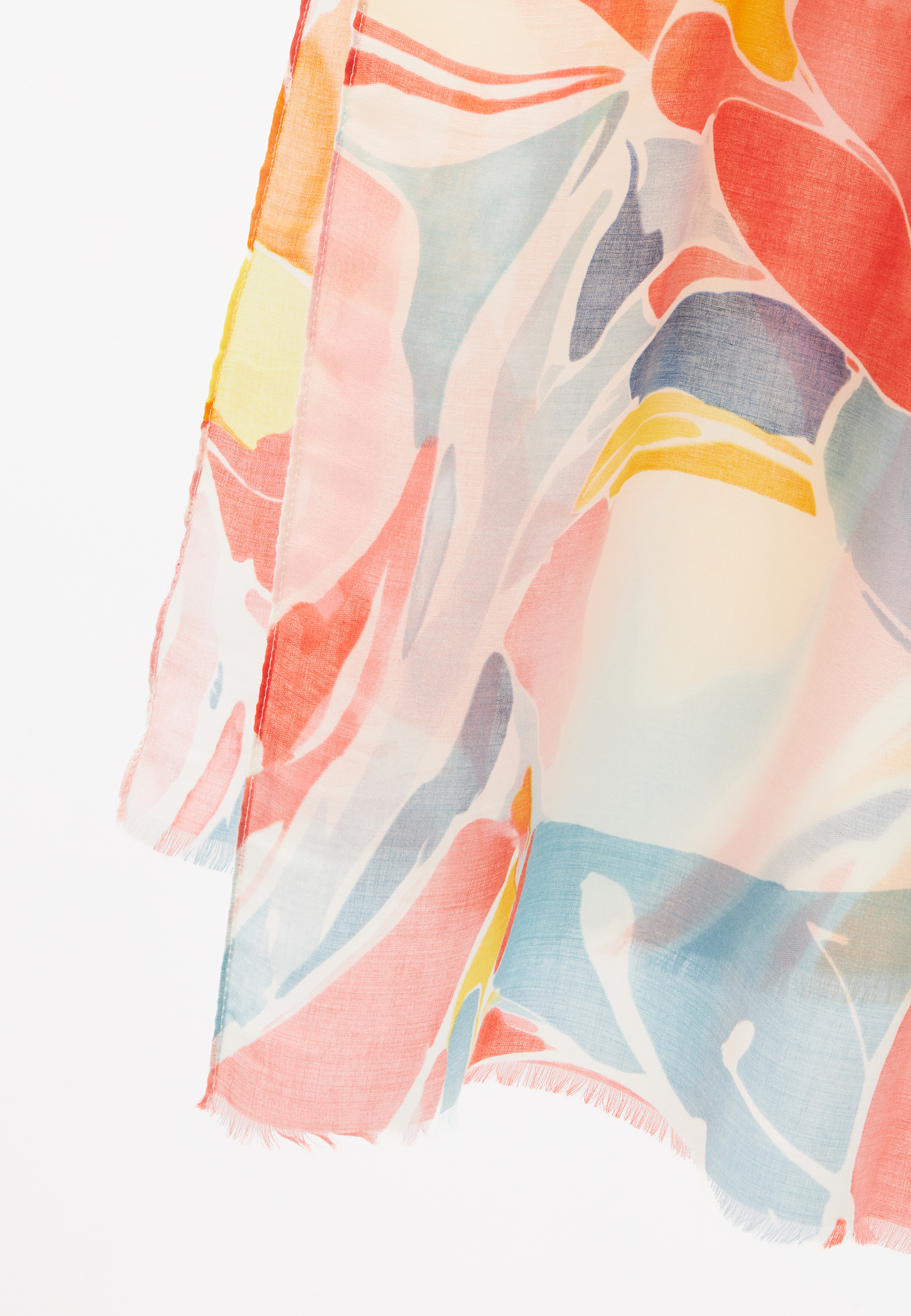 Палантин женский двусторонний с принтом арт-деко D2H-1351-1