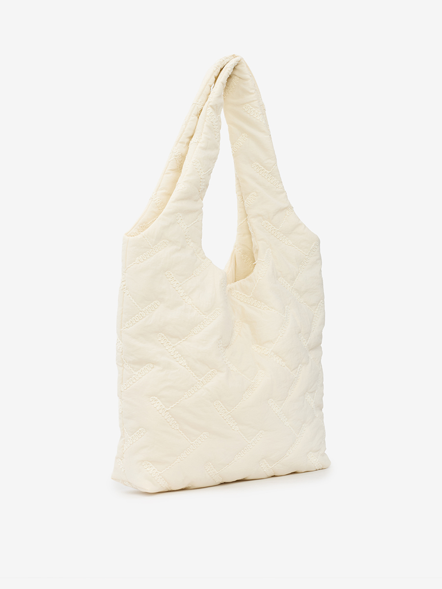 Стеганая сумка на магнитных кнопках OD-1053-1 бежевый