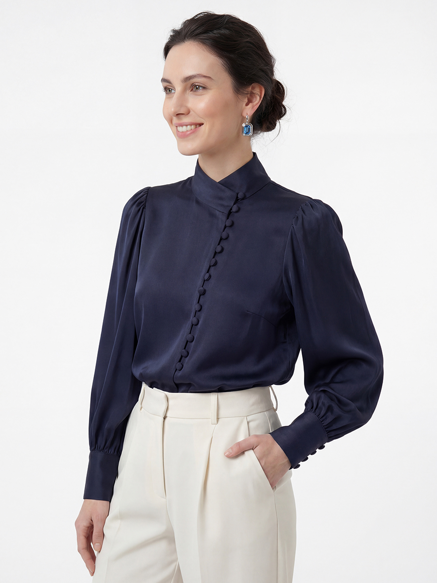 Блуза-косоворотка много пуговиц OD-550-11