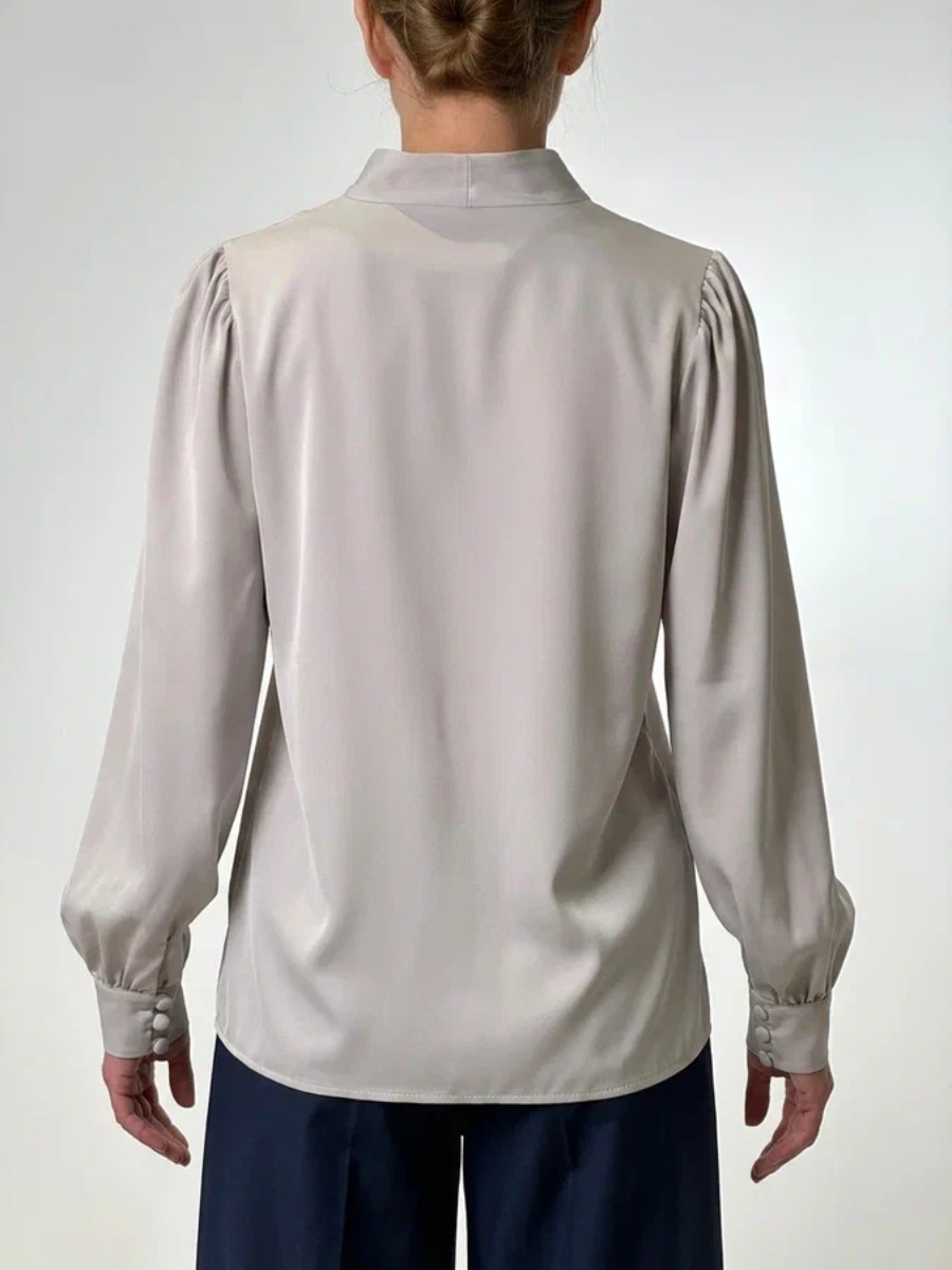 Блузка OD-735-15 серо-коричневый