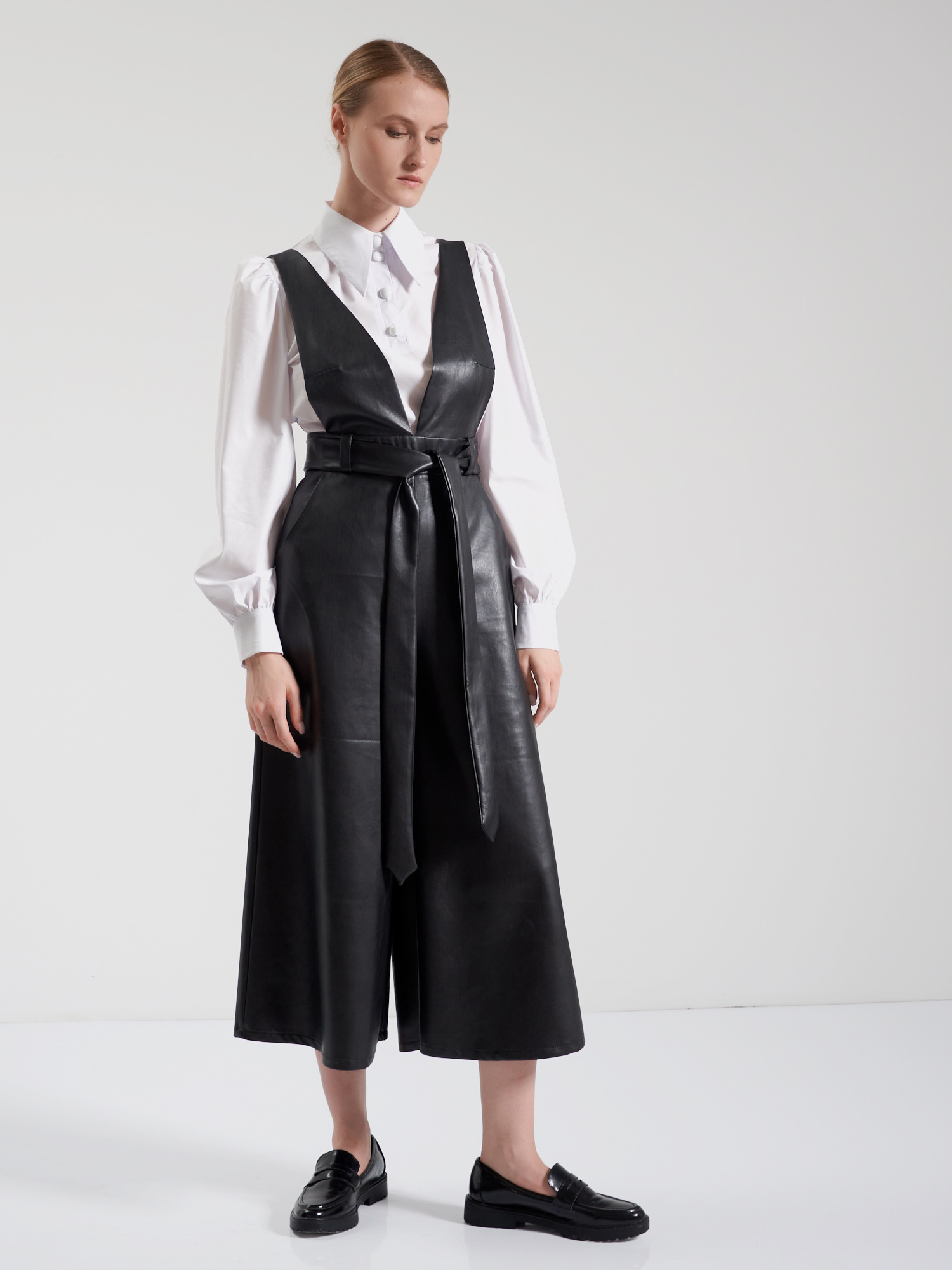 Комбинезон из эко-кожи OD-745-1 черный