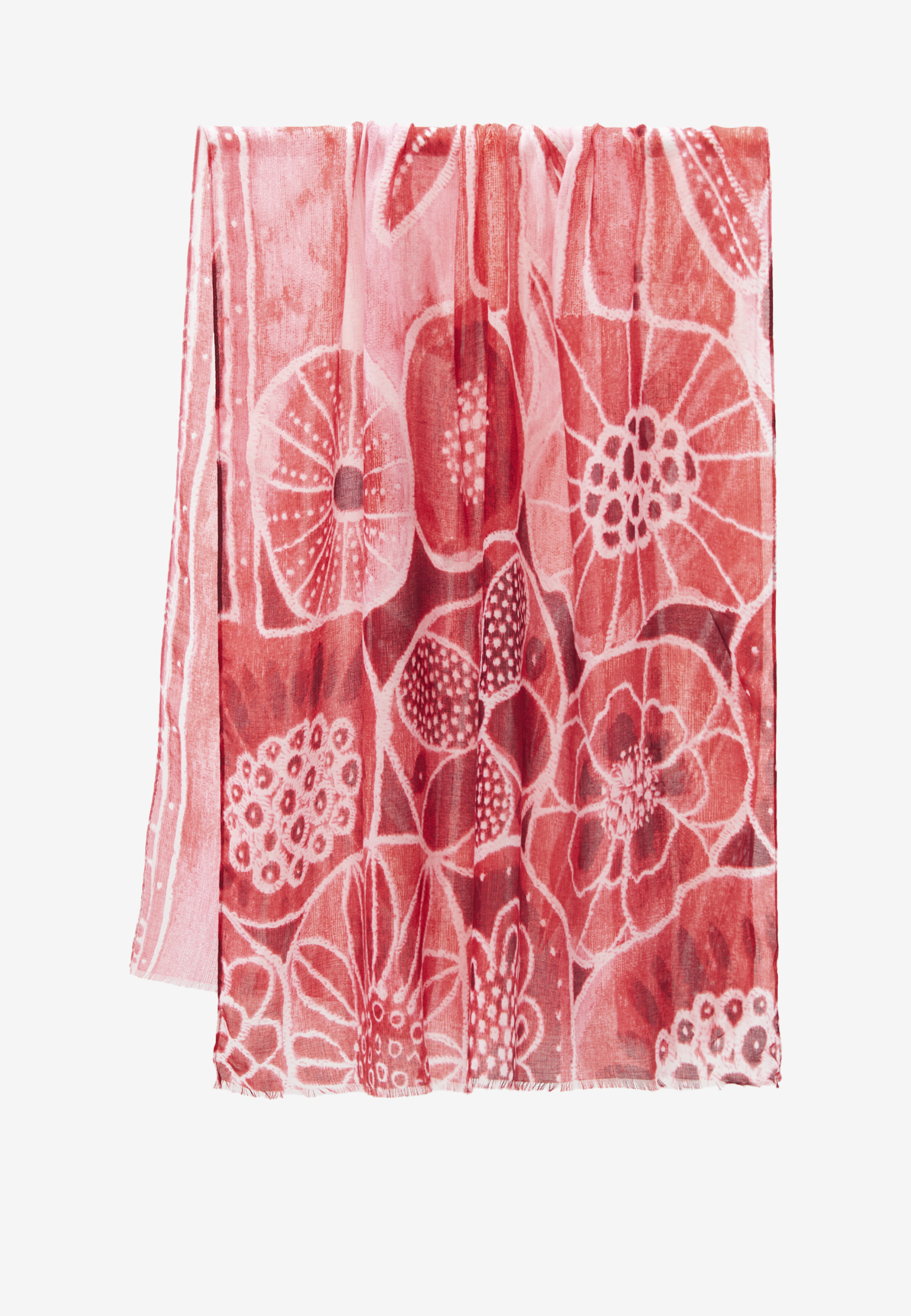 Палантин женский двусторонний с принтом арт-деко D2H-135-2