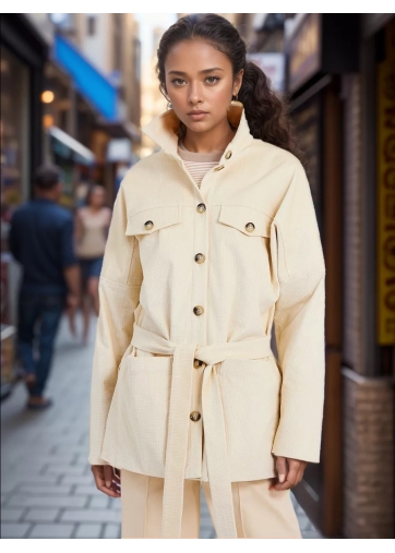 Куртка-рубашка из вельвета