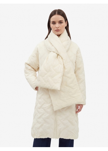 Стеганый шарф OD-1052-1 бежевый