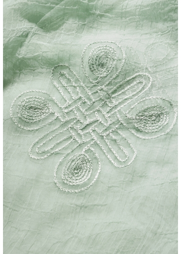 Палантин женский двусторонний с вышивкой Арт-деко