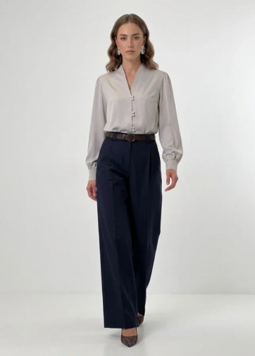 Блузка OD-735-15 серо-коричневый