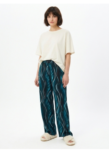 Брюки домашние с принтом