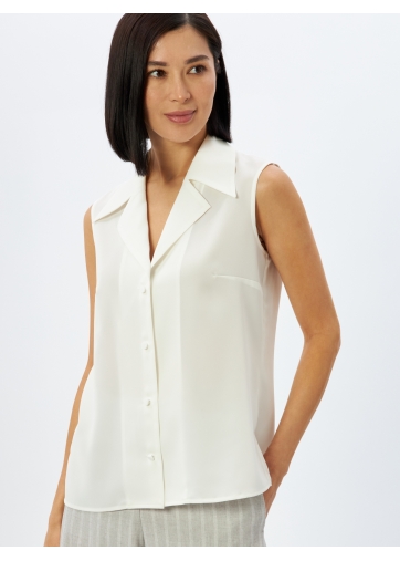 Блузка без рукавов OD-970-1 белый