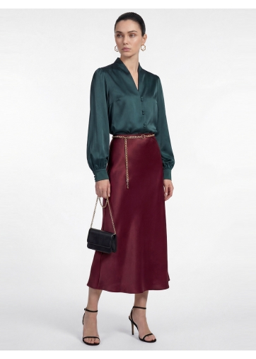 Блузка OD-735-18 бутылочный