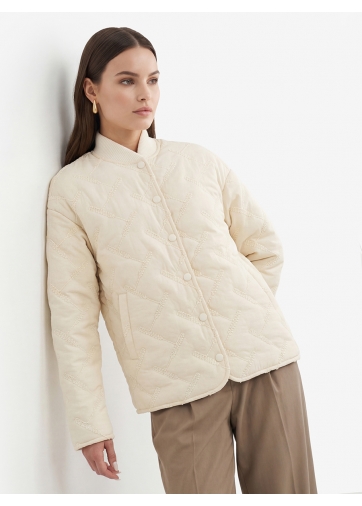 Куртка стеганая OD-1047-1 бежевая
