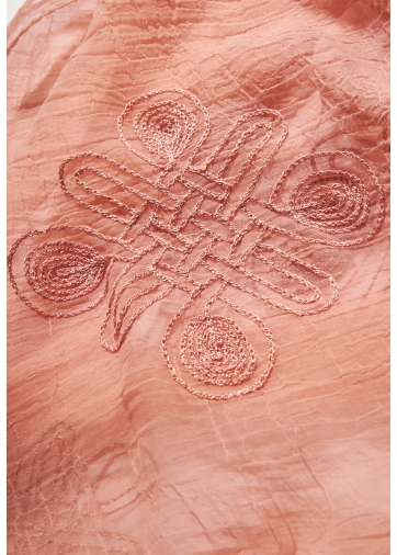 Палантин женский двусторонний с вышивкой арт-деко BB-1352-8