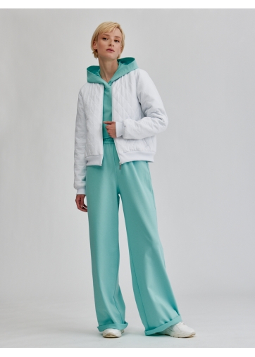 Бомбер стеганый на резинке