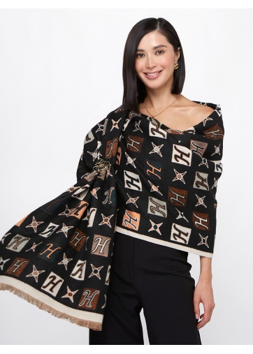 Палантин женский с авторским принтом RH10-0145-10