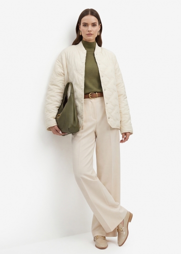 Куртка стеганая OD-1047-1 бежевая