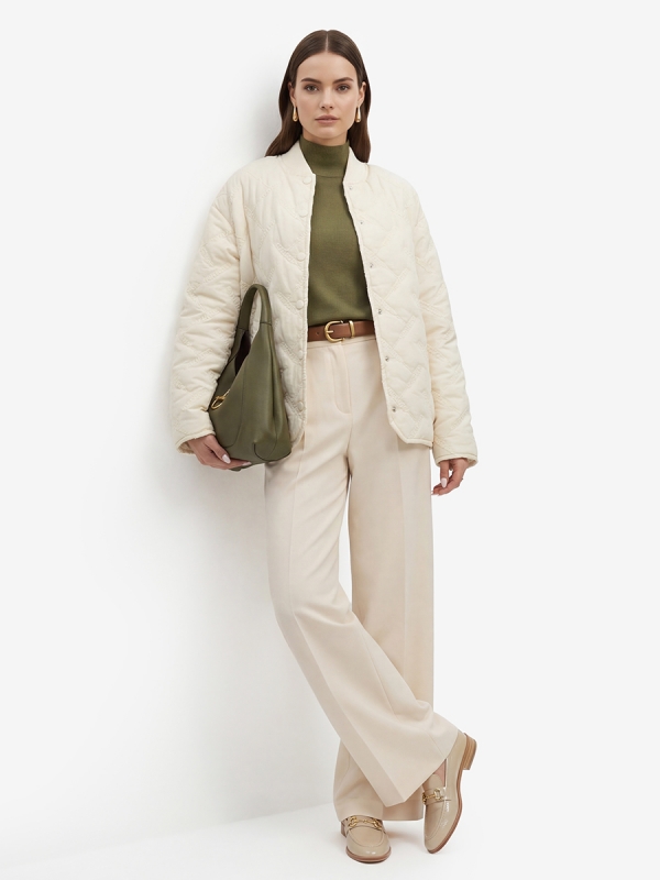 Куртка стеганая OD-1047-1 бежевая