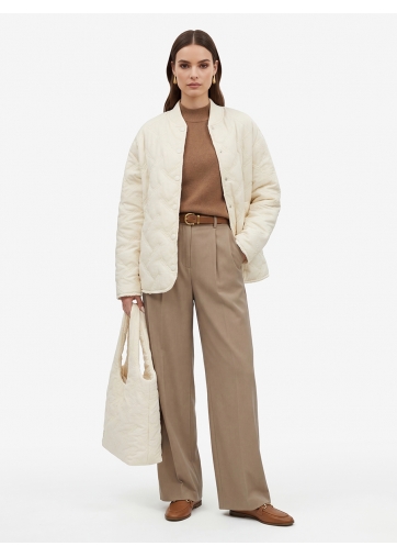 Стеганая сумка на магнитных кнопках OD-1053-1 бежевый