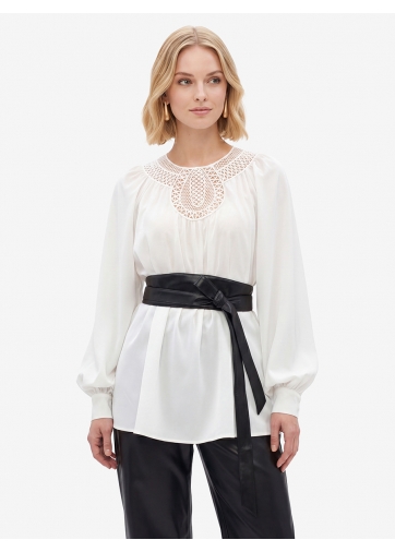 Пояс-кушак из экокожи OD-1054-1 черный