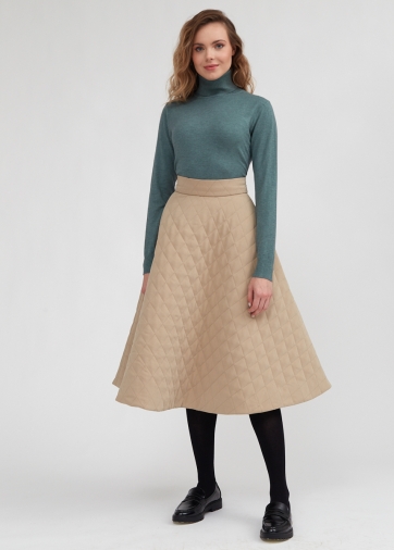 Юбка стеганая