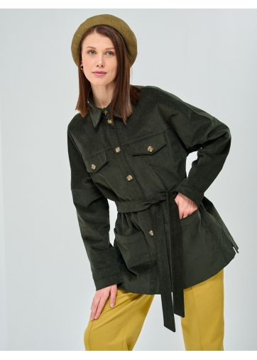 Куртка-рубашка из вельвета