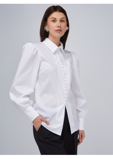 Блузка однотонная